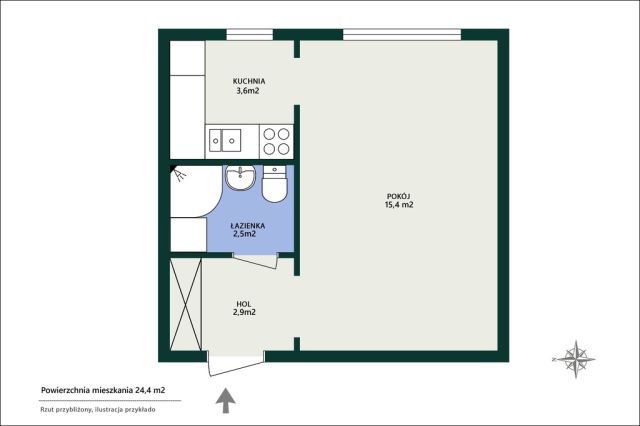 Mieszkanie 1-pokojowe Warszawa Targówek, ul. Suwalska. Zdjęcie 17