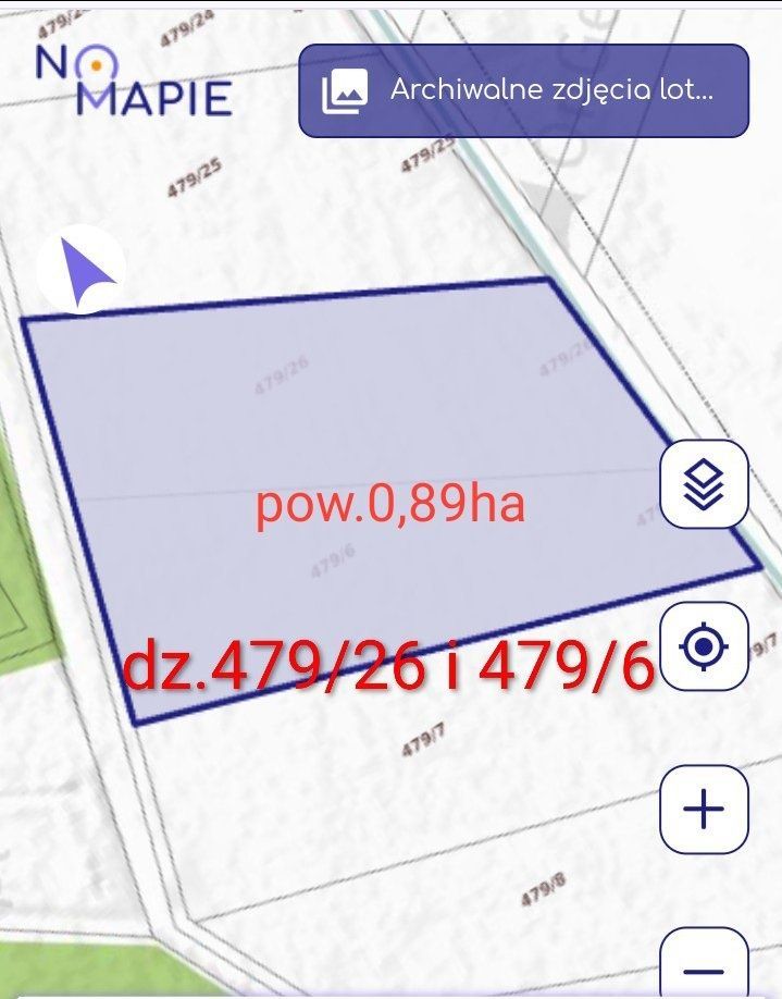 Działka rolna Sycyna. Zdjęcie 1