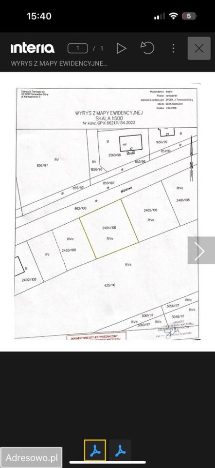 Działka budowlana Tarnowskie Góry Opatowice, ul. Wiśniowa. Zdjęcie 2