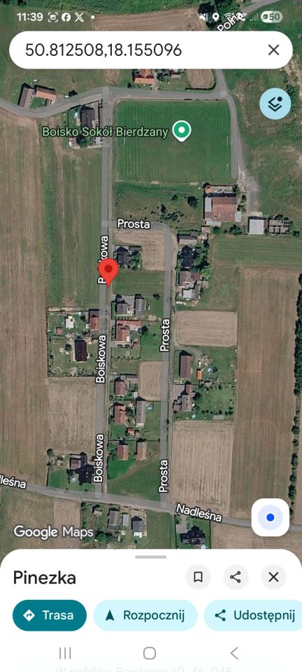 Działka budowlana Bierdzany, ul. Boiskowa. Zdjęcie 2