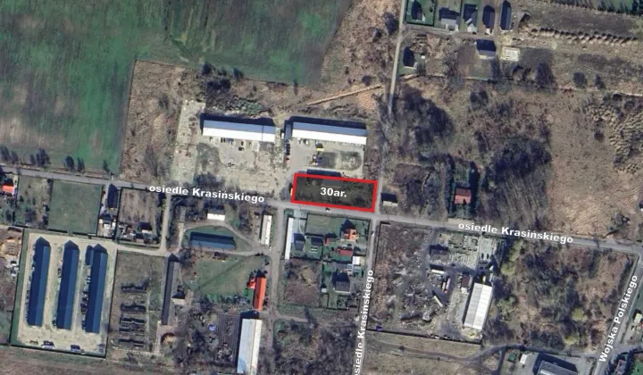 Działka inwestycyjna Słubice, os. Krasińskiego