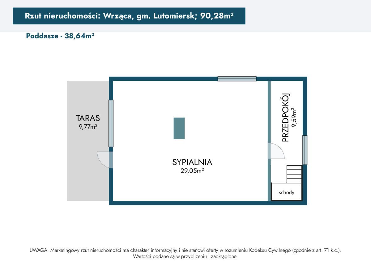 dom wolnostojący, 3 pokoje Wrząca, ul. Józefa Piłsudskiego. Zdjęcie 19