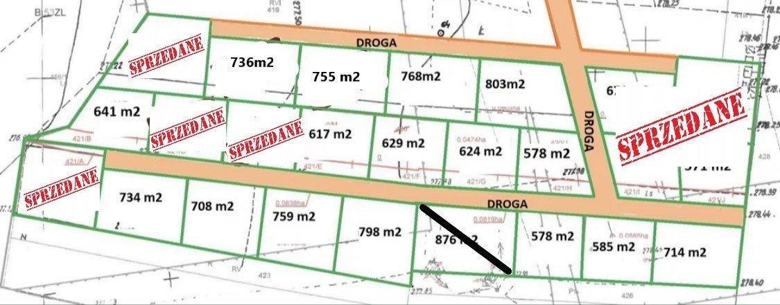 Działka budowlana Sosnowiec Cieśle, ul. Kolonia Cieśle