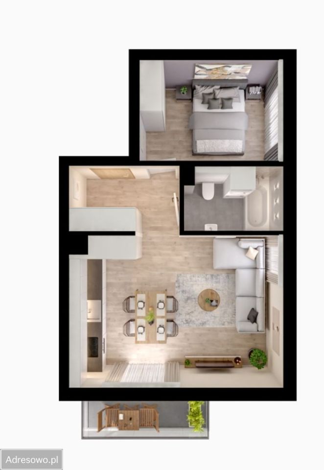 Mieszkanie 2-pokojowe Stanisławie. Zdjęcie 9