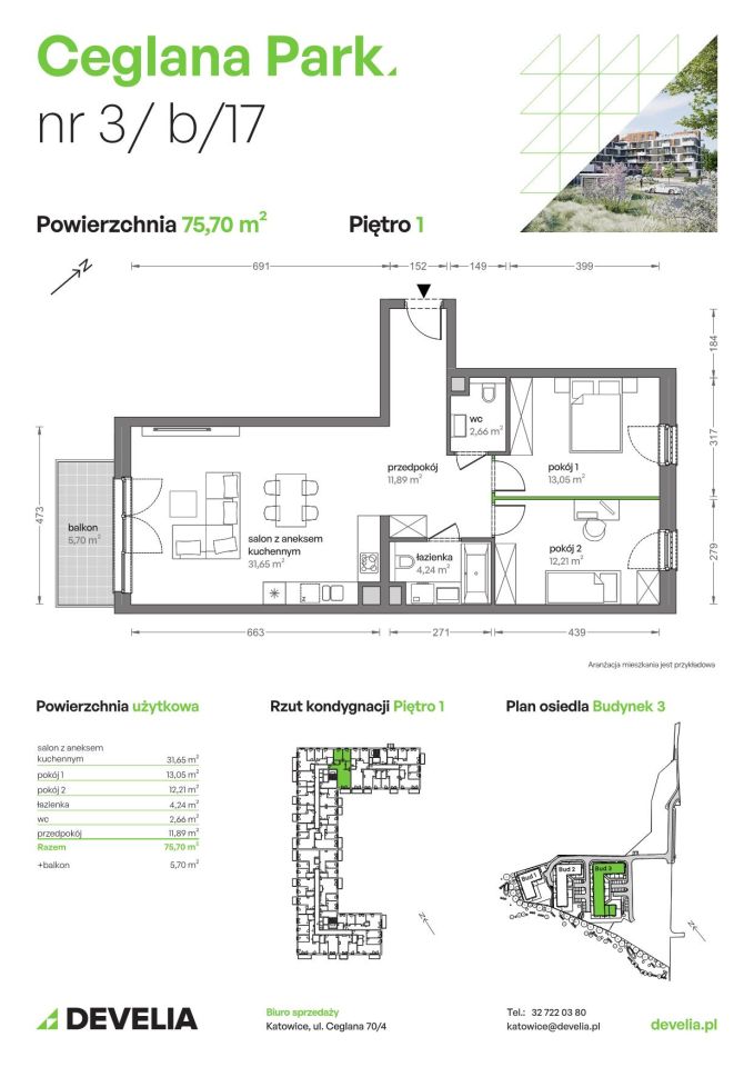 Mieszkanie 3-pokojowe Katowice Brynów, ul. Ceglana. Zdjęcie 7