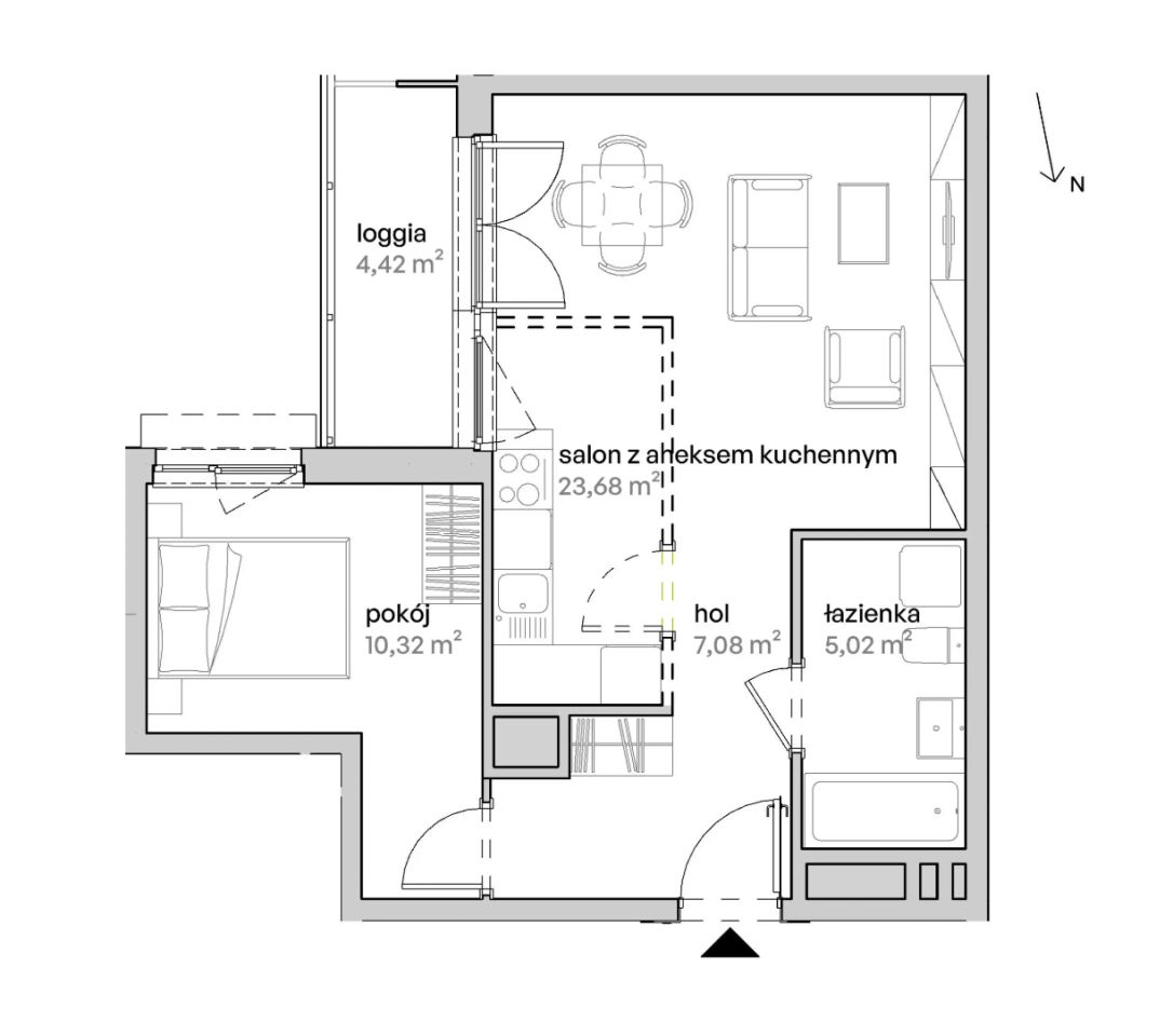 Mieszkanie 2-pokojowe Poznań Starołęka, ul. Unii Lubelskiej. Zdjęcie 7