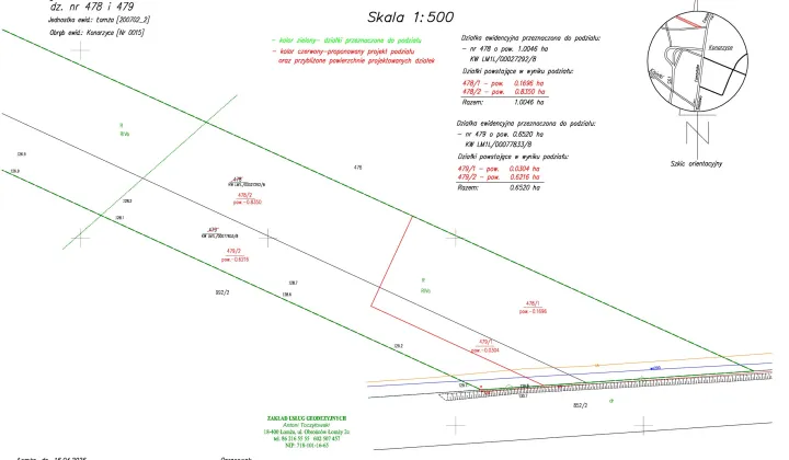 Działka inwestycyjna Konarzyce, ul. Łomżyńska