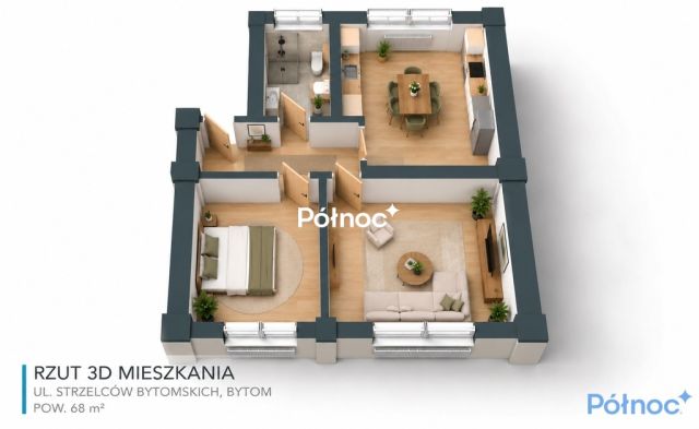 Mieszkanie 2-pokojowe Bytom Śródmieście, ul. Strzelców Bytomskich. Zdjęcie 10