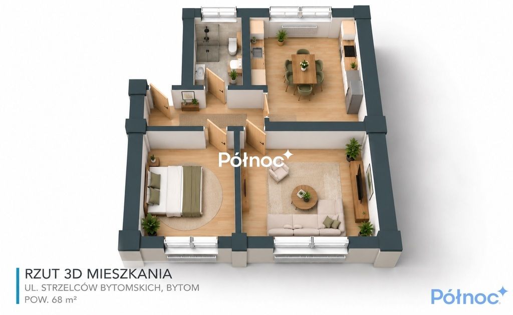 Mieszkanie 2-pokojowe Bytom Śródmieście, ul. Strzelców Bytomskich. Zdjęcie 10