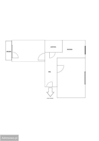 Mieszkanie 2-pokojowe Rzeszów Śródmieście, ul. Krakowska. Zdjęcie 1