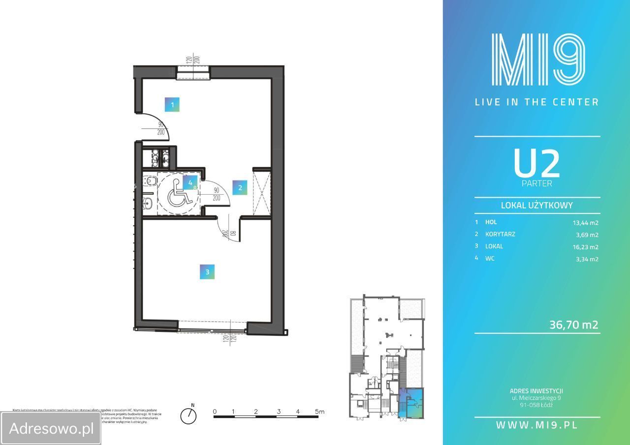 Lokal Łódź Polesie, ul. Romualda Mielczarskiego. Zdjęcie 7