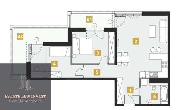 Mieszkanie 2-pokojowe Kraków, ul. Karola Bunscha. Zdjęcie 20