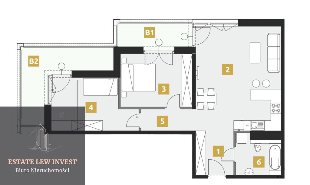 Mieszkanie 2-pokojowe Kraków, ul. Karola Bunscha. Zdjęcie 20