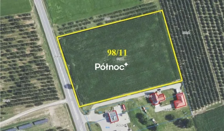 Działka inwestycyjna Wysiadłów Chwałki