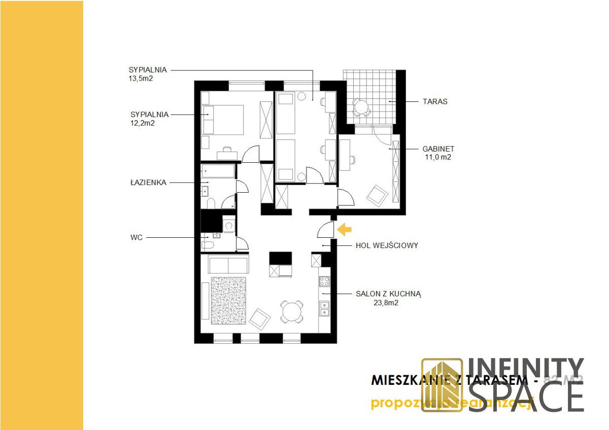 Mieszkanie 3-pokojowe Warszawa Praga-Południe, ul. Perkuna. Zdjęcie 16