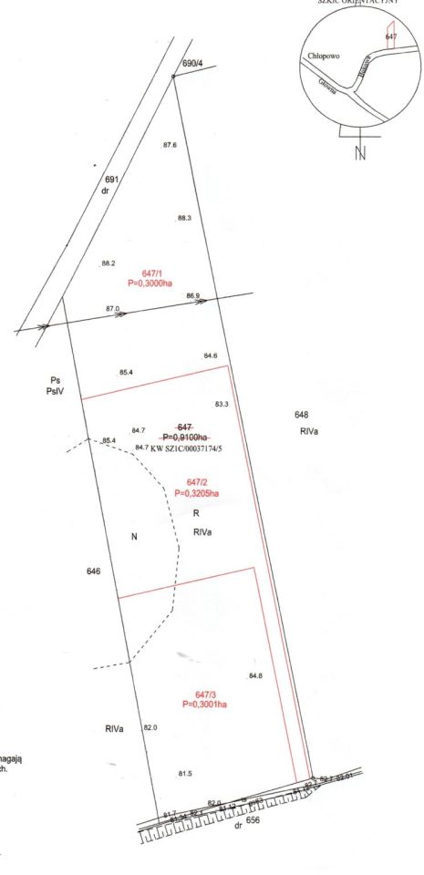 Działka budowlana Chłopowo, ul. Bukowa. Zdjęcie 3