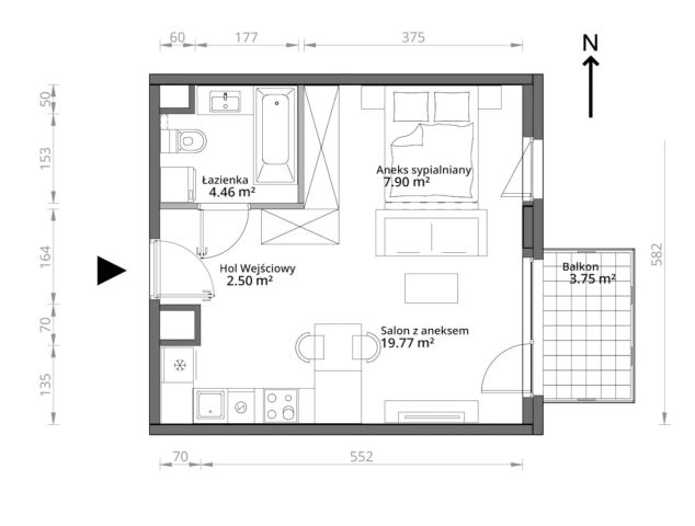 Mieszkanie 1-pokojowe Warszawa Praga-Południe, ul. Podskarbińska. Zdjęcie 7