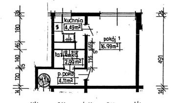 Mieszkanie 1-pokojowe Łódź Dąbrowa, ul. Zbaraska