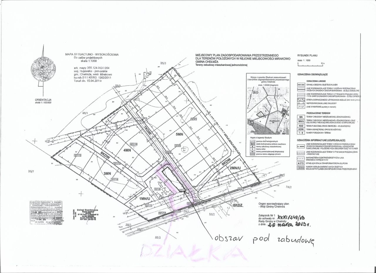 Działka budowlana Mirakowo, ul. Zbożowa. Zdjęcie 2