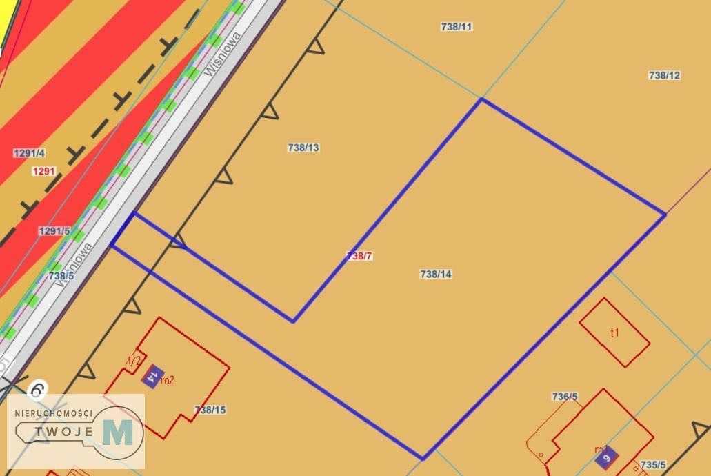Działka budowlana Kostomłoty Pierwsze, ul. Wiśniowa. Zdjęcie 7
