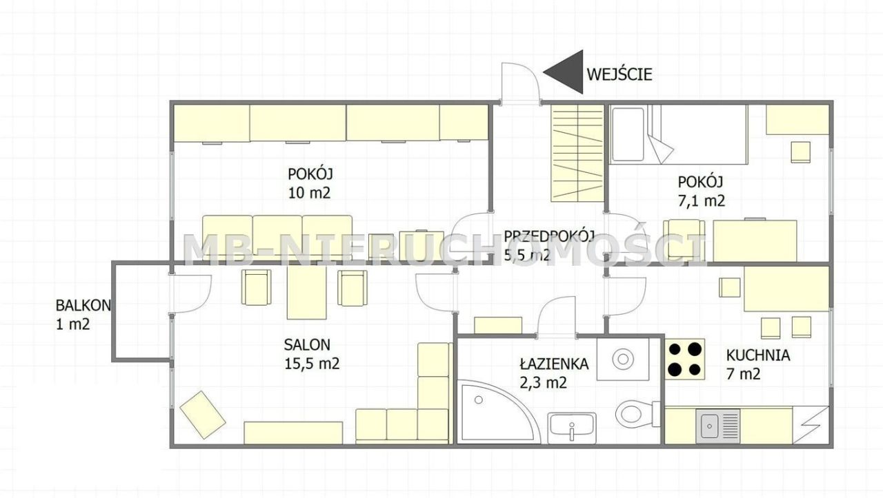 Mieszkanie 3-pokojowe Olsztyn, ul. Katowicka. Zdjęcie 14