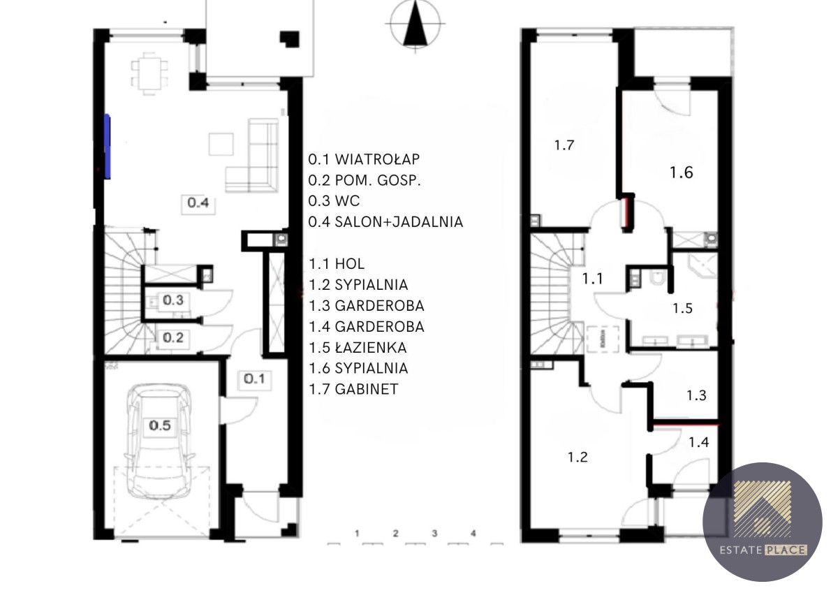 dom szeregowy, 4 pokoje Grodzisk Mazowiecki, ul. Armii Polskiej. Zdjęcie 20
