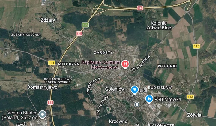 Działka rod Goleniów, ul. Juliusza Słowackiego