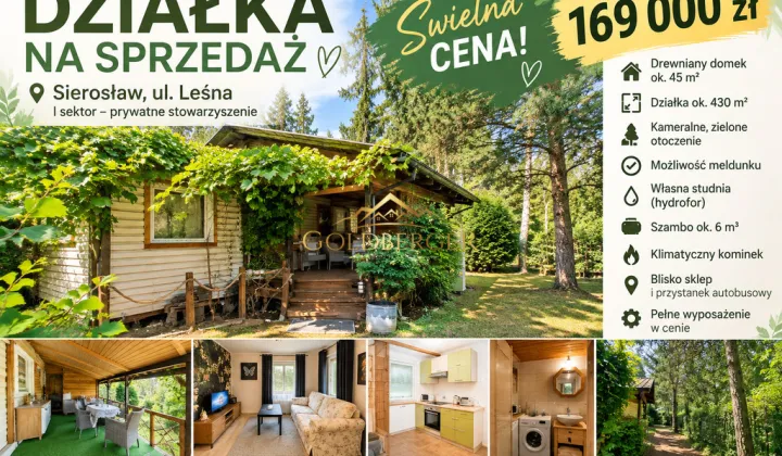 Działka rod Sierosław, ul. Leśna