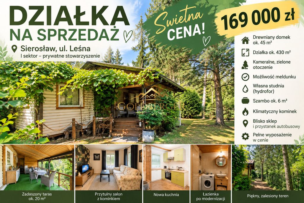 Działka rod Sierosław, ul. Leśna. Zdjęcie 1
