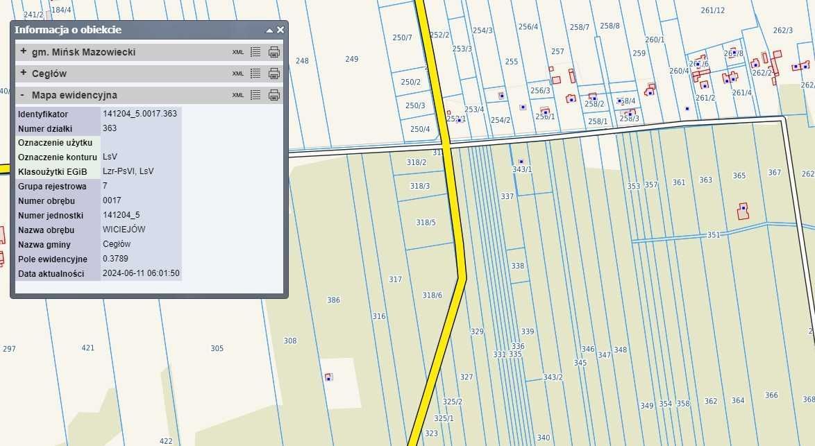 Działka Wiciejów. Zdjęcie 5