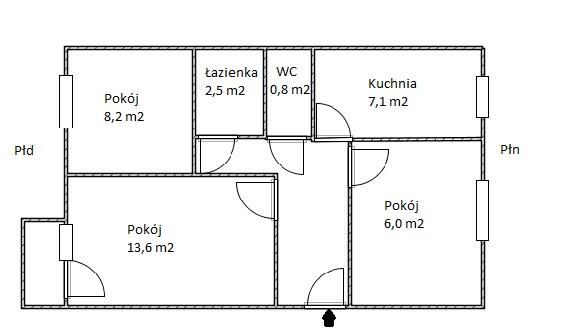 Mieszkanie 3-pokojowe Kraków Prądnik Biały, ul. Henryka Pachońskiego. Zdjęcie 2