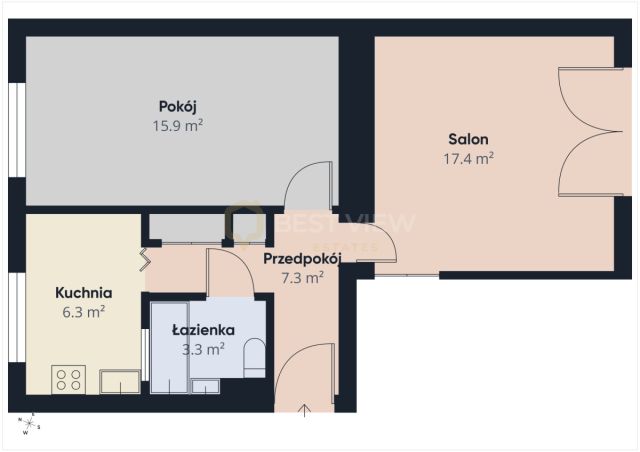 Mieszkanie 2-pokojowe Warszawa Saska Kępa, ul. Kubańska. Zdjęcie 13