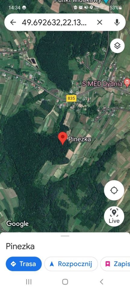 Działka leśna Dydnia. Zdjęcie 3