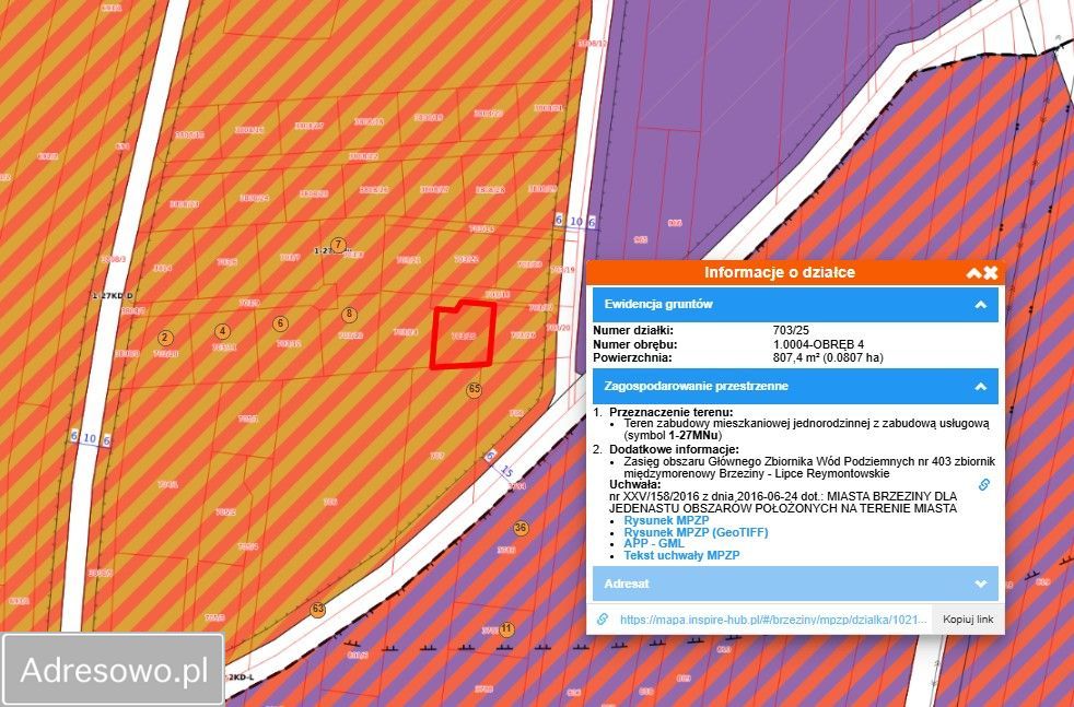 Działka budowlana Brzeziny, ul. Mrocka. Zdjęcie 2