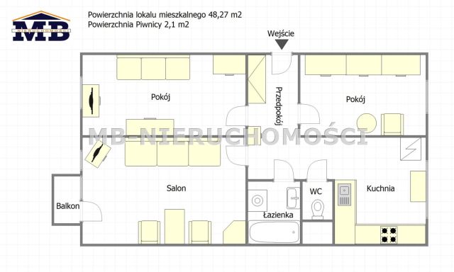 Mieszkanie 3-pokojowe Olsztyn Kormoran, ul. Dworcowa. Zdjęcie 15
