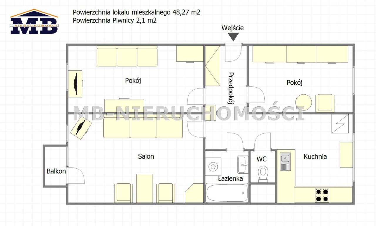 Mieszkanie 3-pokojowe Olsztyn Kormoran, ul. Dworcowa. Zdjęcie 15