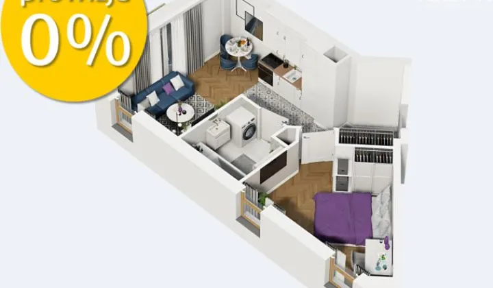 Mieszkanie 2-pokojowe Lublin Wrotków, ul. Zemborzycka