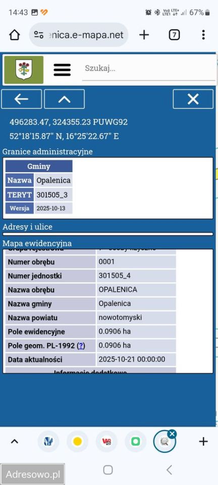 Działka budowlana Opalenica, ul. Podzamcze. Zdjęcie 3