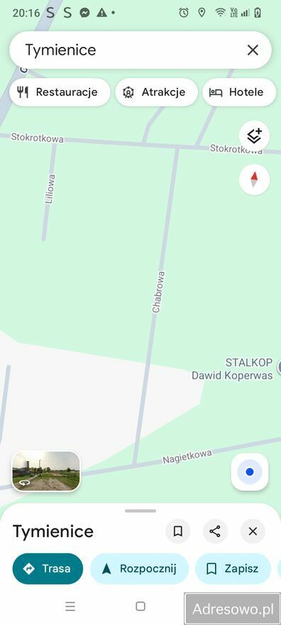 Działka budowlana Tymienice, ul. Chabrowa. Zdjęcie 1