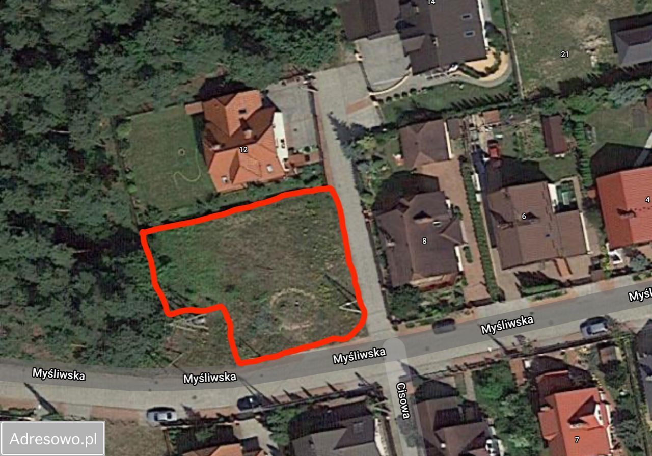 Działka budowlana Śródlesie, ul. Myśliwska. Zdjęcie 1