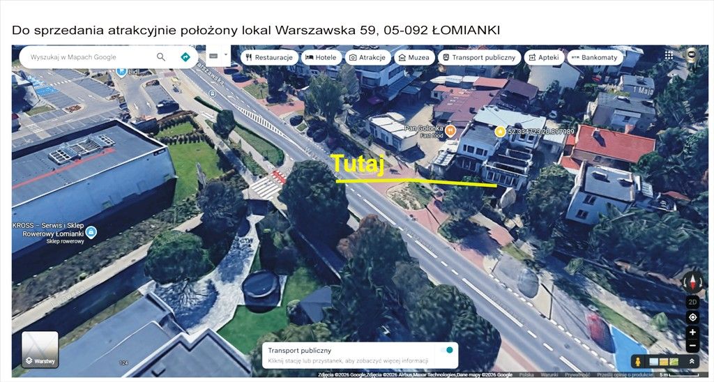 Lokal Łomianki, ul. Warszawska. Zdjęcie 2