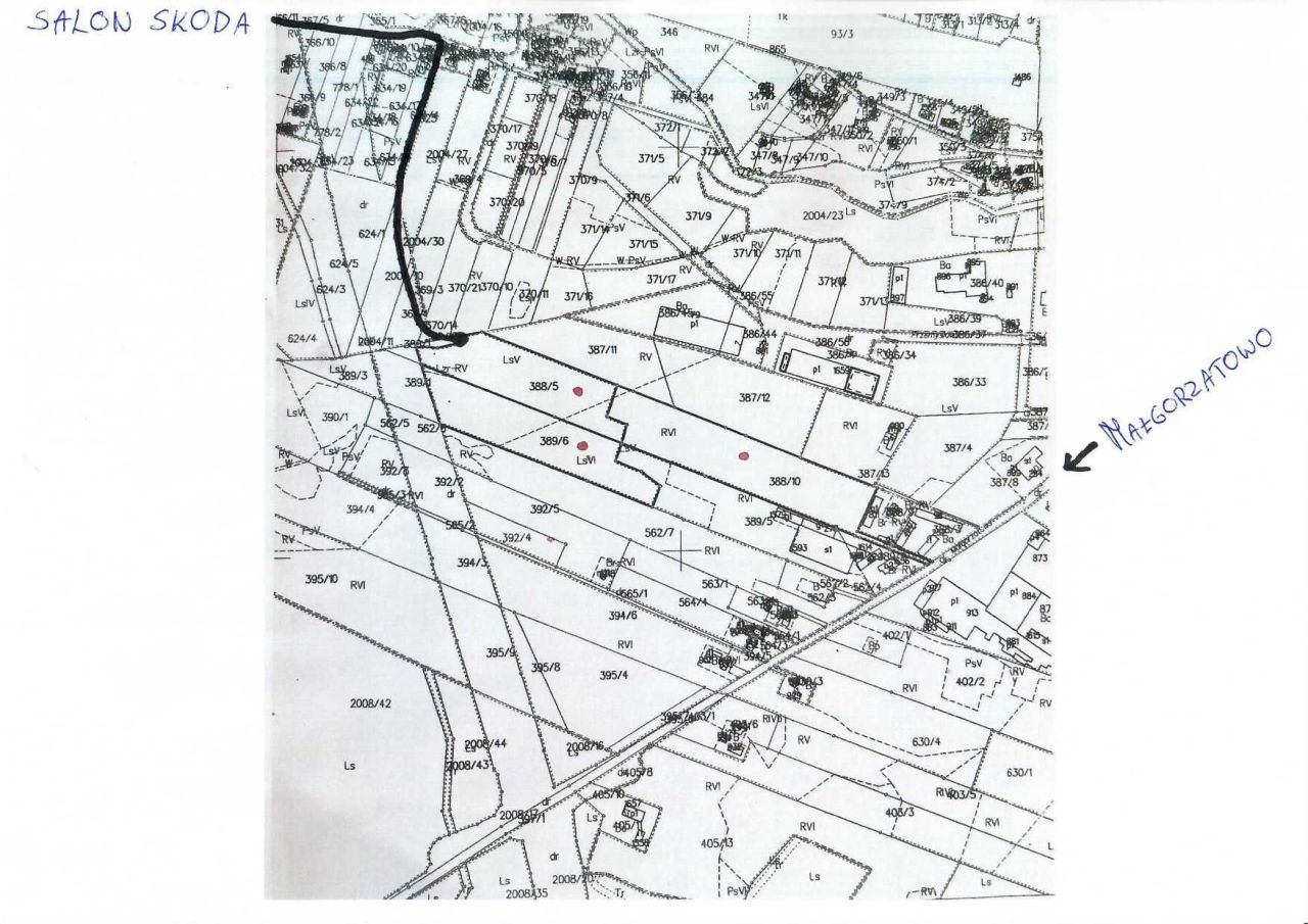 Działka inwestycyjna Lubicz Dolny, ul. Małgorzatowo