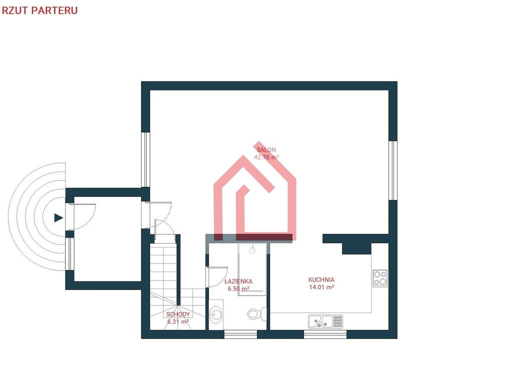 dom wolnostojący, 3 pokoje Stężyca. Zdjęcie 15