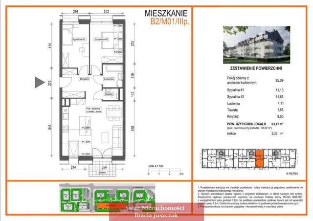 Mieszkanie 3-pokojowe Wrocław Brochów. Zdjęcie 3