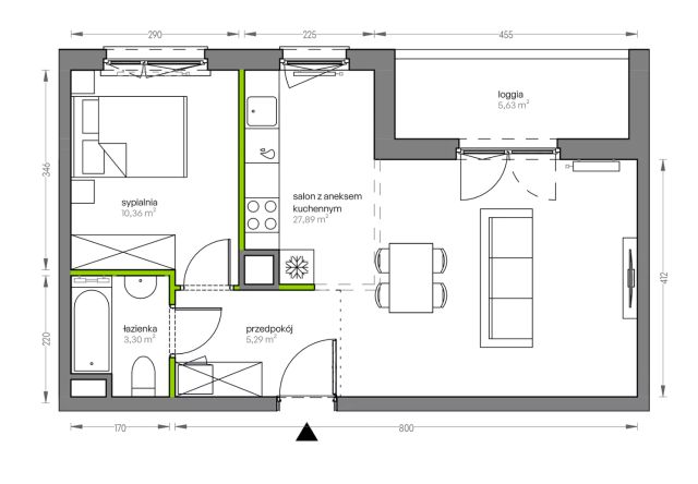 Mieszkanie 2-pokojowe Kraków Płaszów, ul. Myśliwska. Zdjęcie 25
