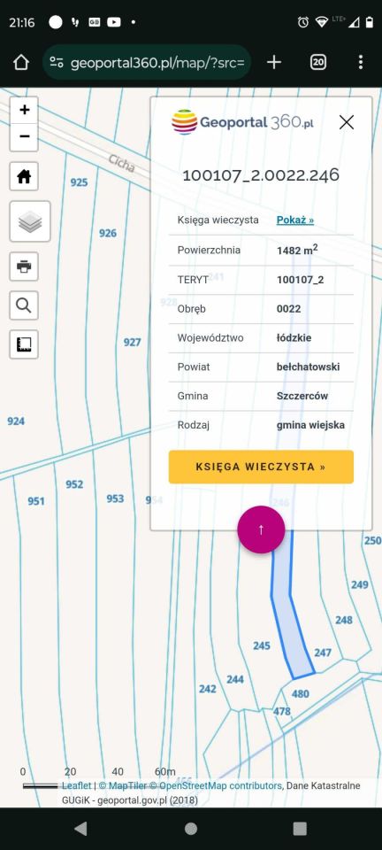Działka budowlana Szczerców. Zdjęcie 3