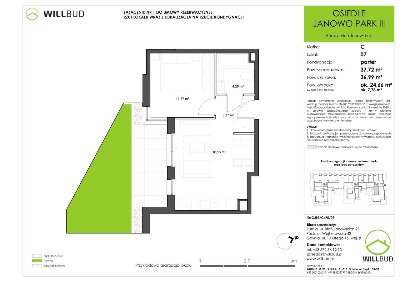 Mieszkanie 2-pokojowe Rumia Janowo, ul. Błoń Janowskich. Zdjęcie 7
