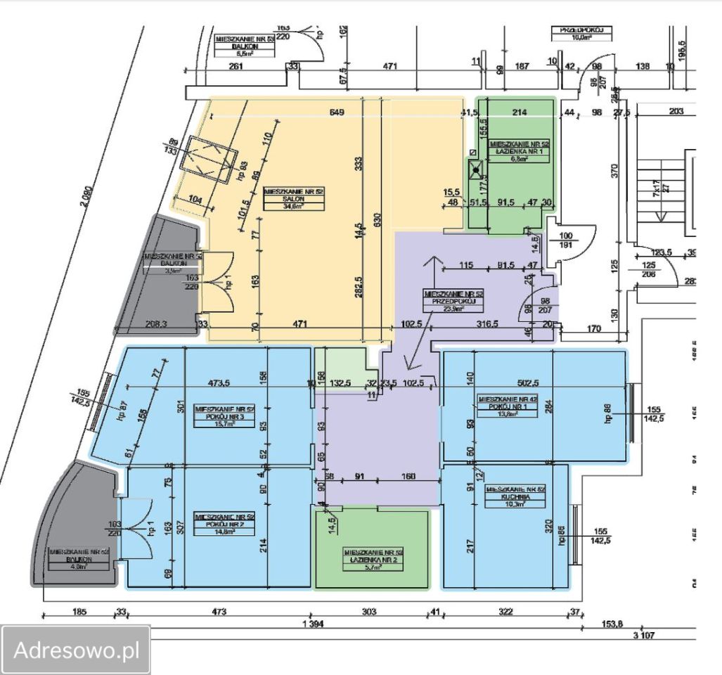 Mieszkanie 5-pokojowe Szczecin Centrum, al. Wyzwolenia. Zdjęcie 18