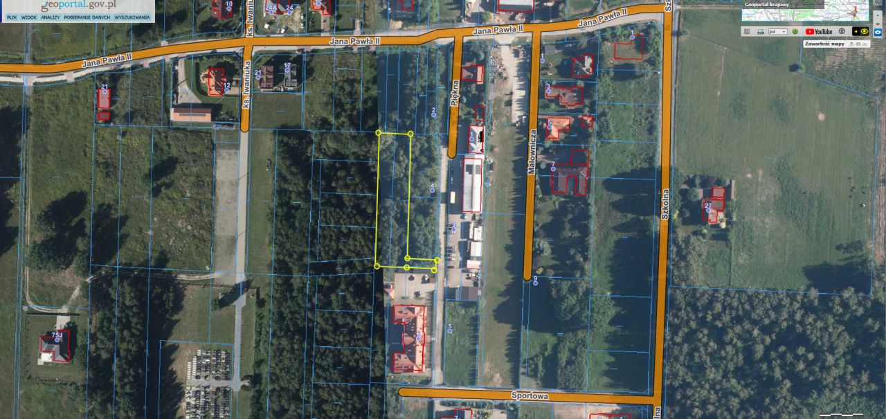 Działka rolno-budowlana Zakręt, ul. Piękna. Zdjęcie 5