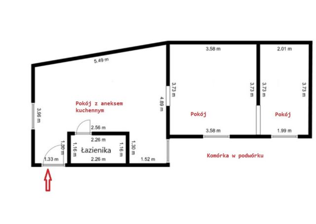 Mieszkanie 3-pokojowe Kłodzko, ul. Łużycka. Zdjęcie 12
